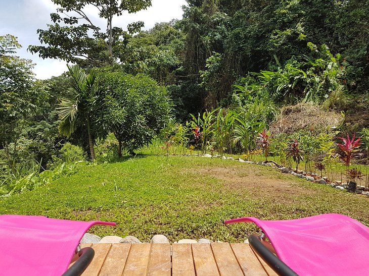 Love Sphere sun chair jungle view