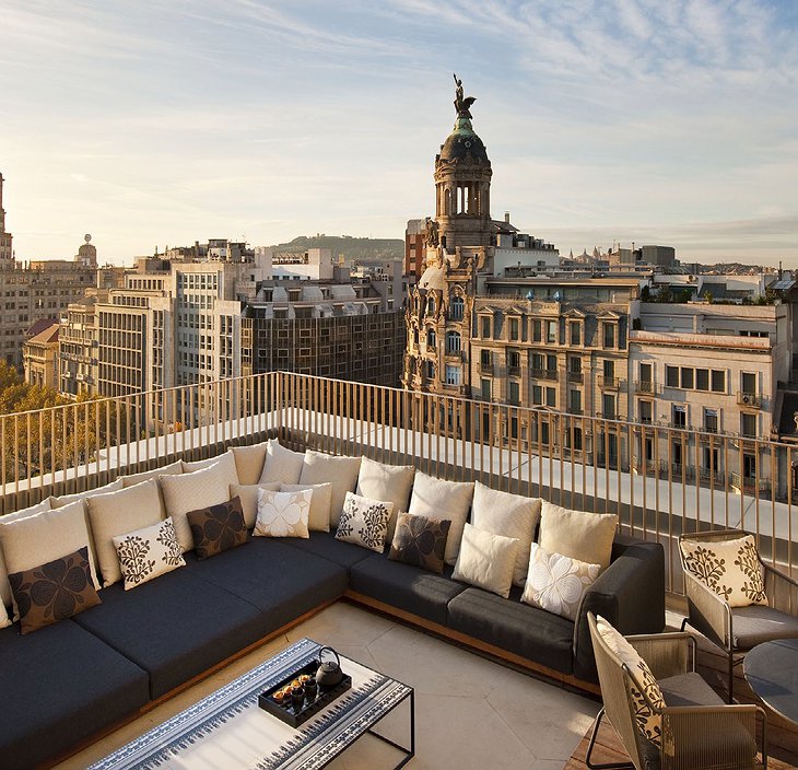 Mandarin Hotel Barcelona rooftop terrace