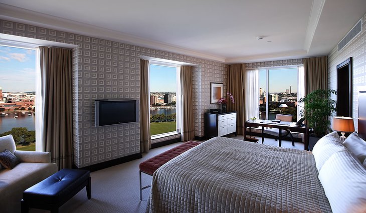 Liberty Hotel room with view on Boston