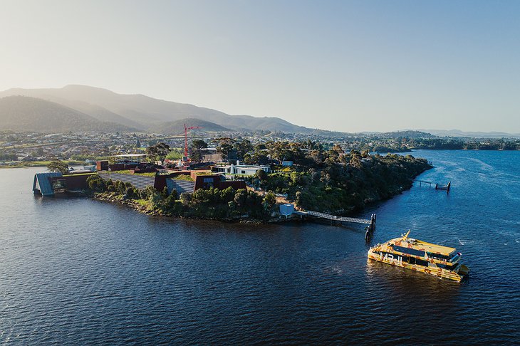 Ferry Docking At MONA, Hobart, Tasmania