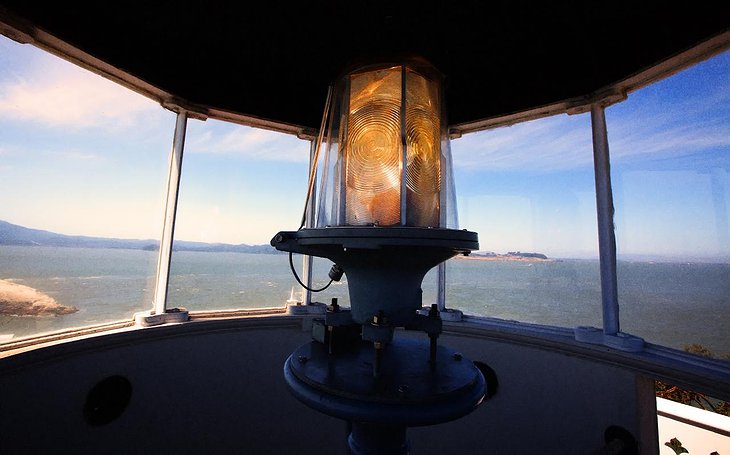 East Brother Light Station beam