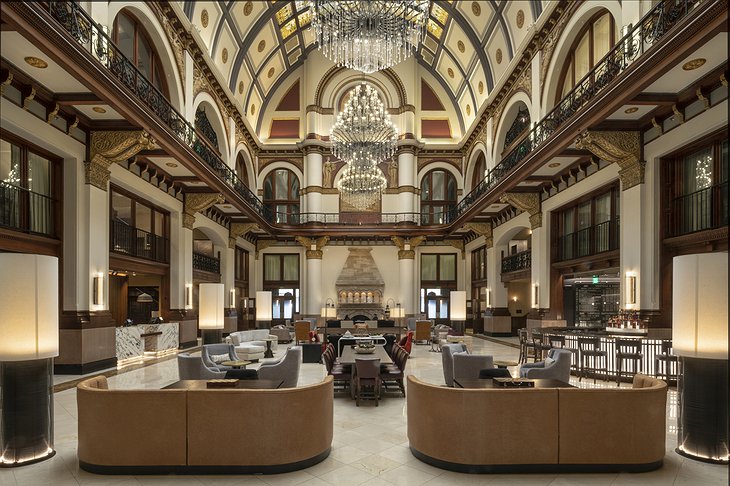 The Union Station Nashville Yards Hotel Grand Lobby