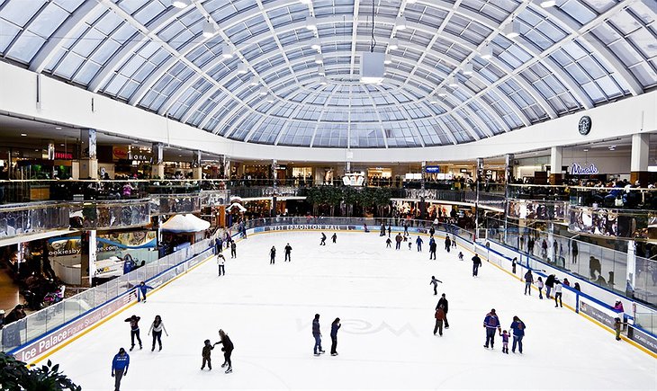 West Edmonton Mall ice skate rink