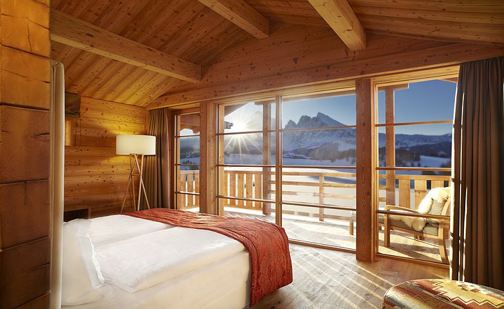 Chalet bedroom with view