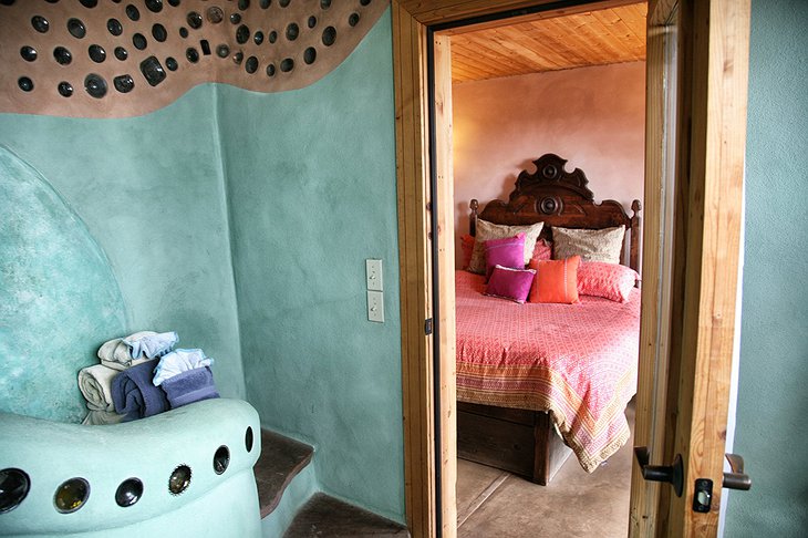 Earthship Door to Bedroom