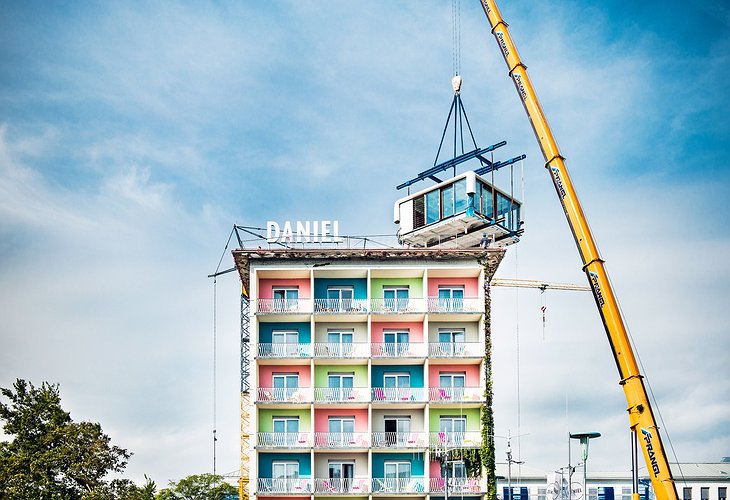 Loftcube on top of the Hotel Daniel Graz