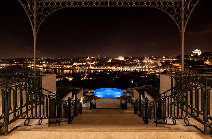 Yeatman Hotel pool at night