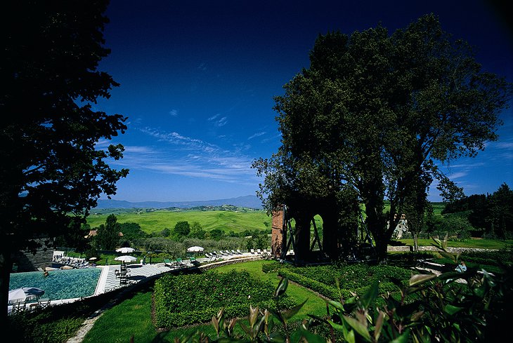 Fonteverde hotel garden with swimming pool