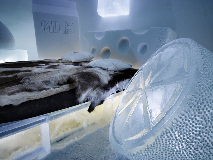 Frigid Dare Ice Hotel room