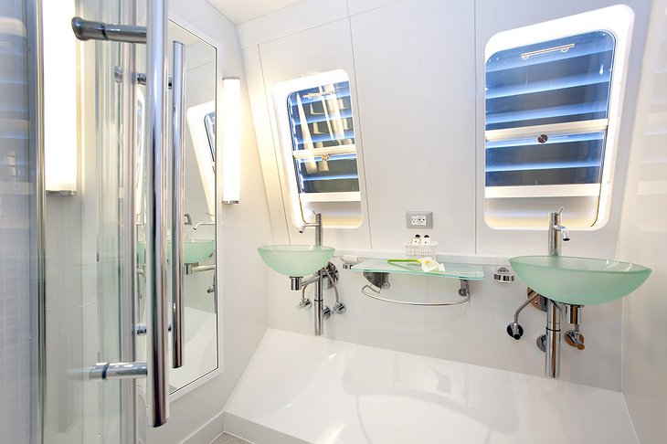 Necker Belle yacht bathroom