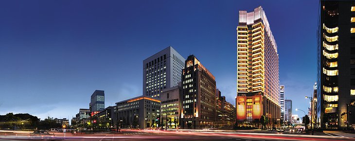 Tokyo skyline with Peninsula Hotel