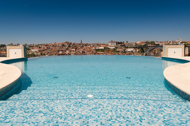Yeatman Hotel infinity pool with Porto views