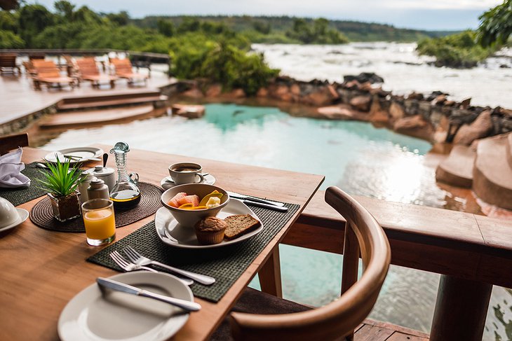 Lemala Wildwaters Lodge Breakfast With View