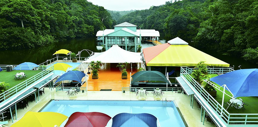 Amazon Jungle Palace - Floating Houses In The Rain Forest