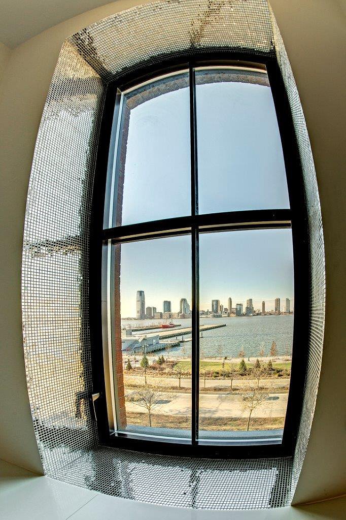 Tribeca luxury apartment window with new york panorama