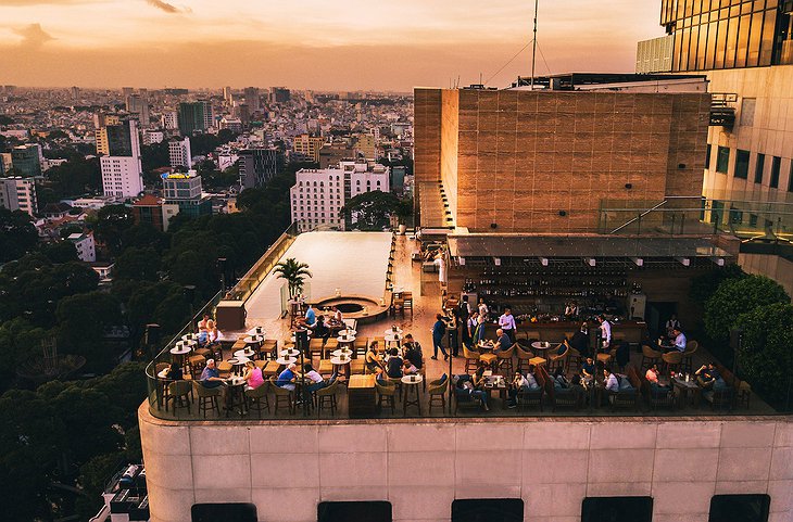 Hotel Des Arts Saigon Rooftop Pool And Bar Aerial