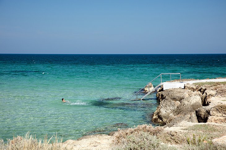Adriatic Sea Beach, Puglia, Italy