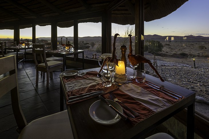 Kulala Desert Lodge restaurant