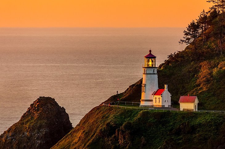 Heceta Head Lighthouse Sunset View