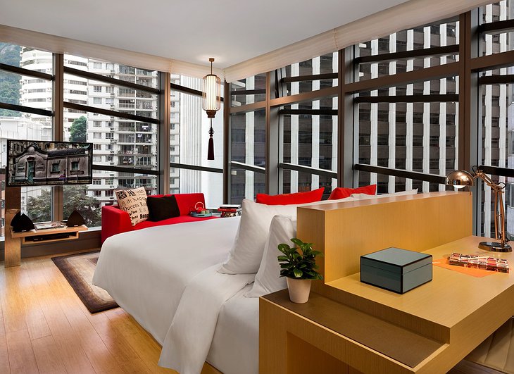 Hotel Indigo Hong Kong room with city views