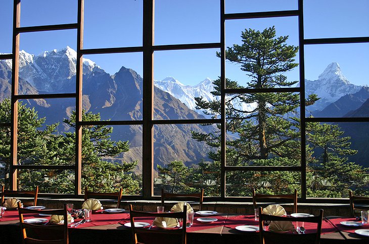 Hotel Everest View Restaurant Window Panorama