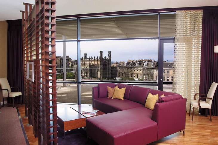 The Glasshouse room with view on Edinburgh