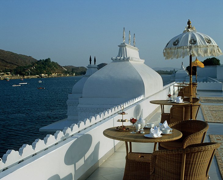 Lake Palace Hotel top terrace