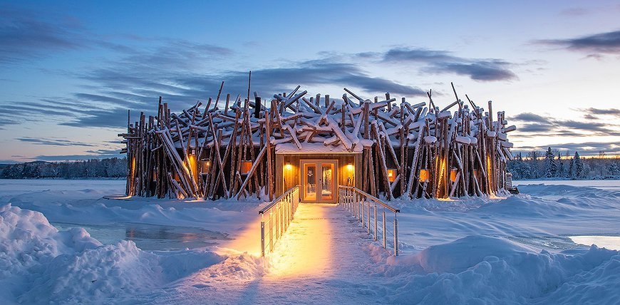 Arctic Bath - Ice Plunge Pool In The Swedish Lapland