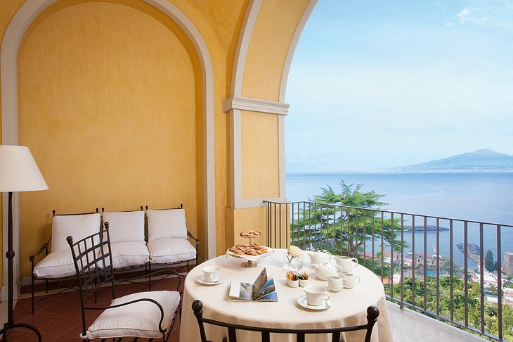 Grand Hotel Angiolieri room balcony with panorama