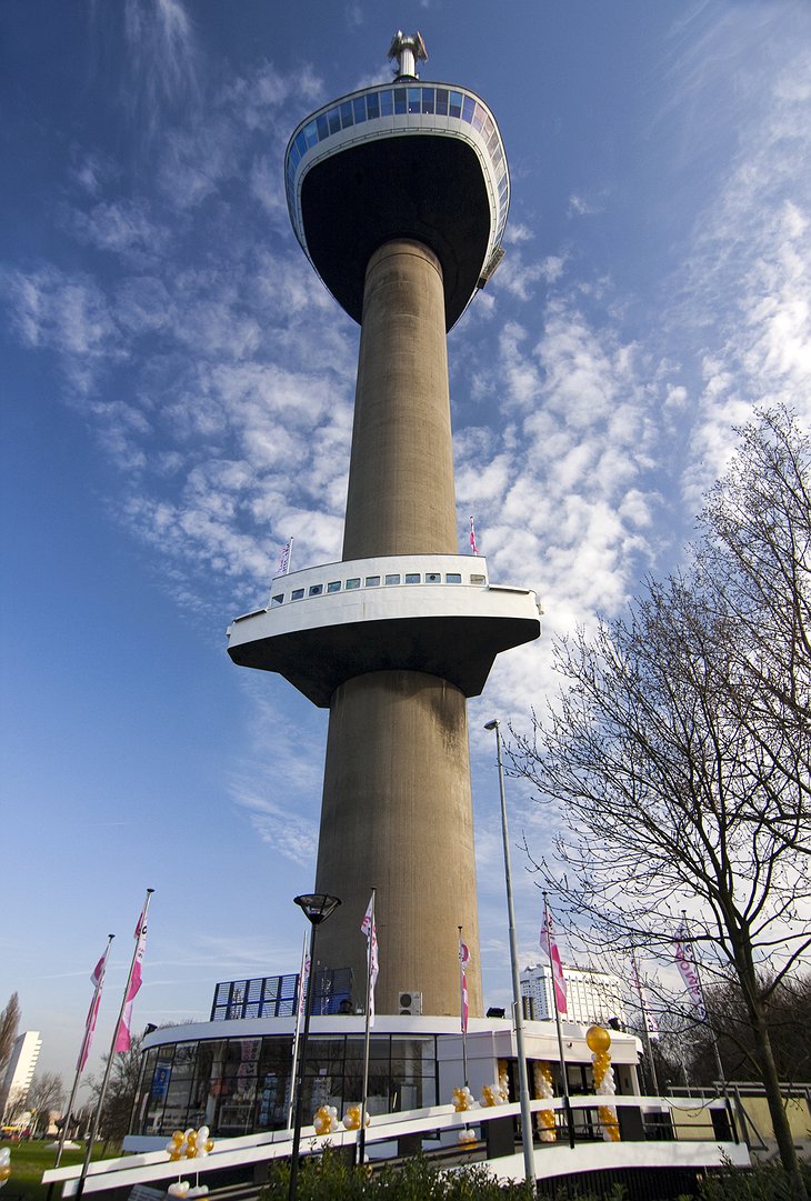 Euromast observation tower close-up