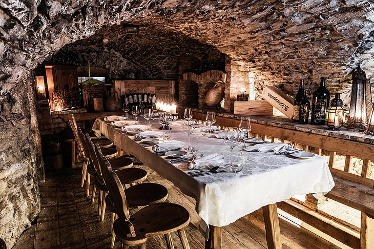 Hotel Klosterbräu Wine Cellar Dining