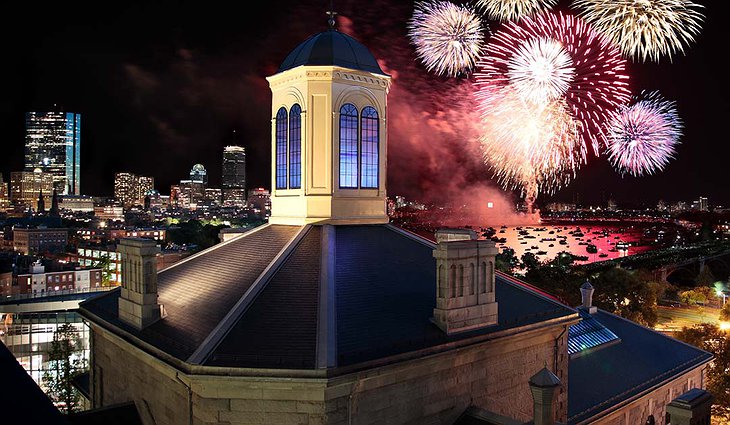 Liberty Hotel and Fireworks