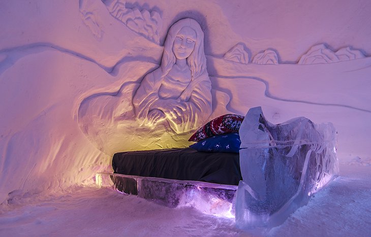 Ice sculptured room