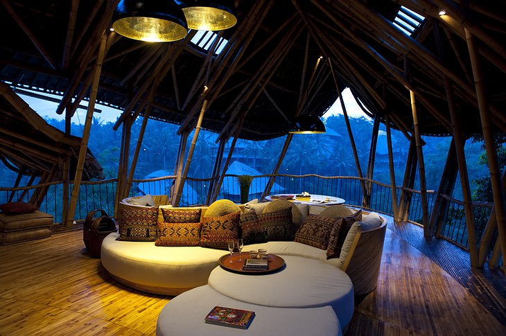 Sharma Springs Bamboo House Living Room