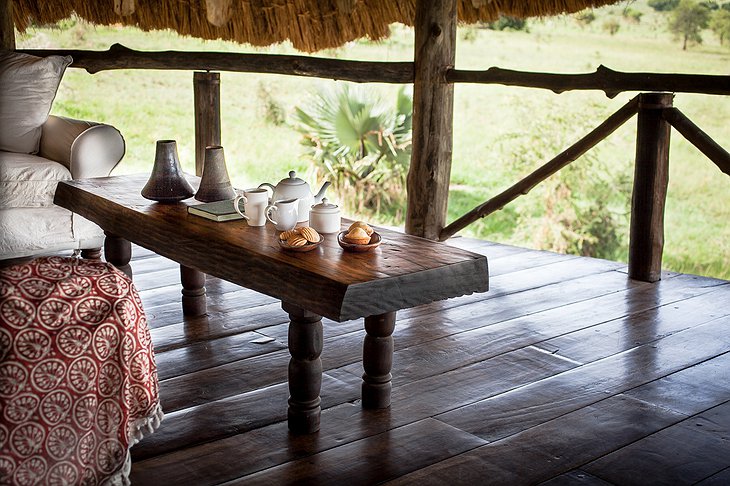 Apoka Safari Lodge Terrace Tea