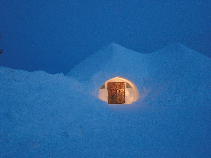 Igloo in the snow