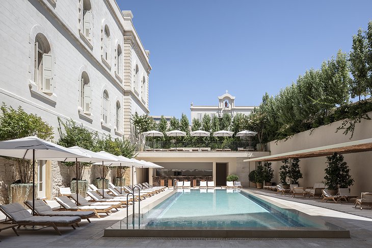 The Jaffa Hotel Outdoor Oasis With A Swimming Pool