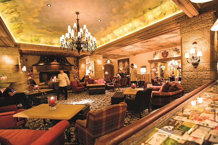 Gstaad Palace lobby bar