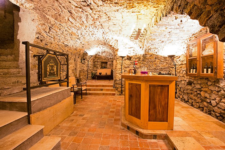 Chateau St Philippe wine cellar