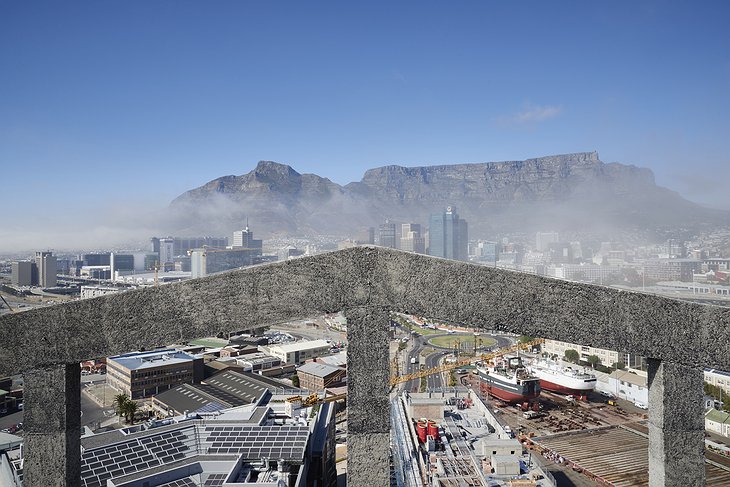 Cape Town panorama from the sky terrace of The Silo Hotel