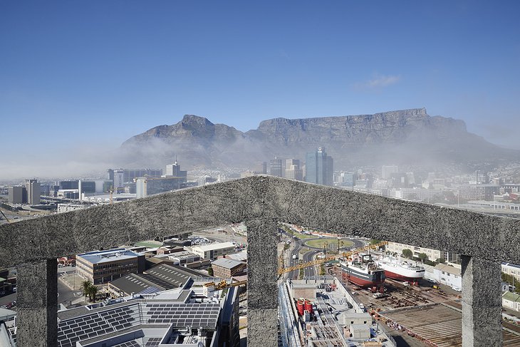 Cape Town panorama from the sky terrace of The Silo Hotel