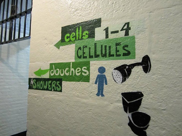 Ottawa Jail Hostel signs on the wall