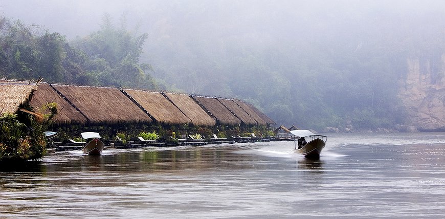 River Kwai Jungle Rafts - Floating Hotel In Thailand