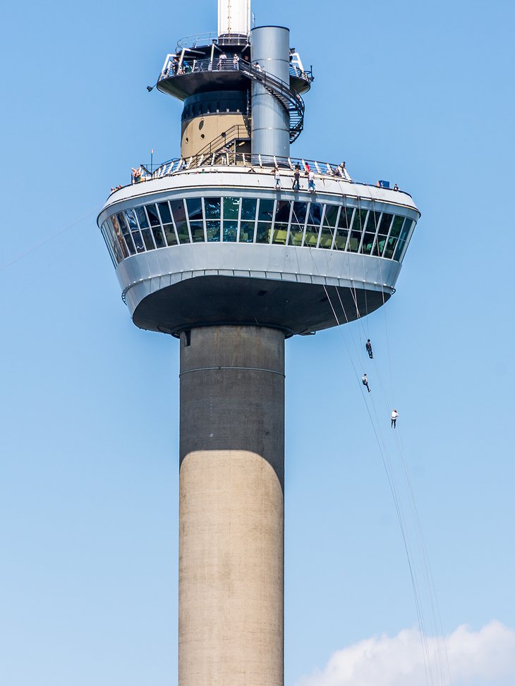 Jumping from the Euromast tower