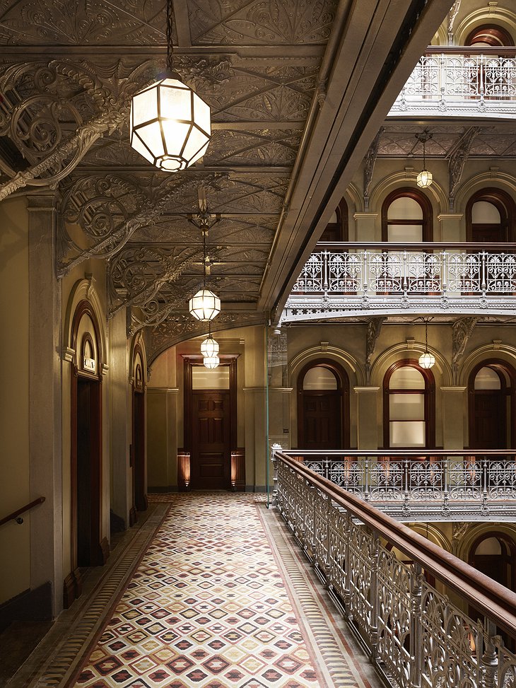 The Beekman Hotel corridor