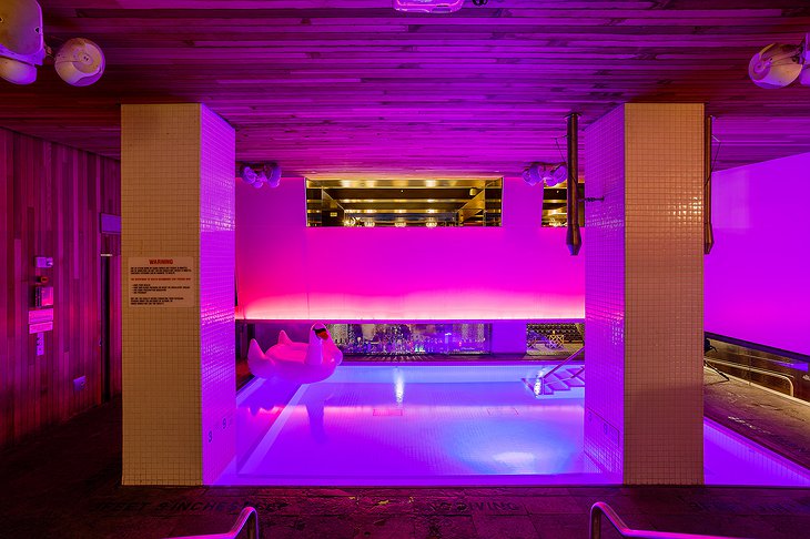 Room Mate Grace indoor pool with a bar