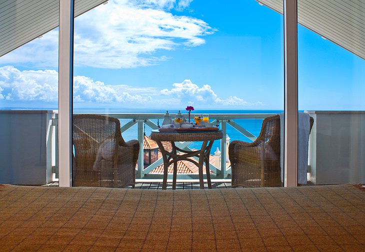 Albatroz Seafront Hotel balcony with sea view