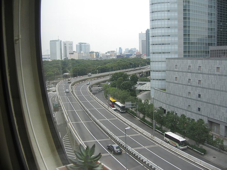 View from the Nakagin Capsule Tower