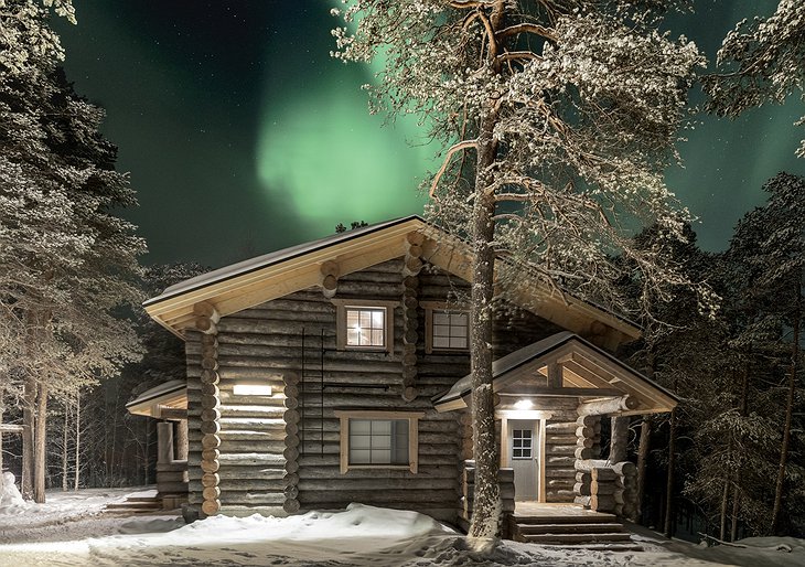 Nellim Wilderness Hotel wooden building