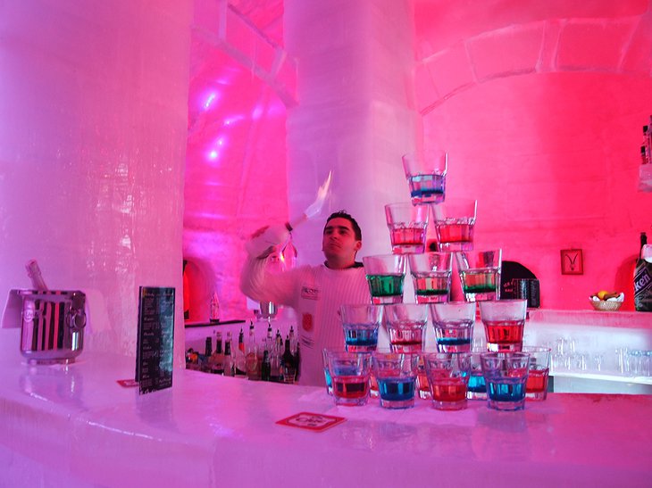 Ice Hotel Romania Sub-zero ice bar